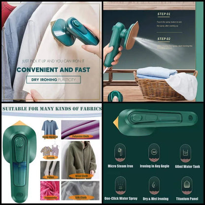 Iron-Travel Steamer Iron for Clothes , Portable Handheld Iron